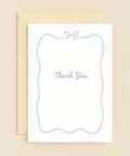 Thank You Greeting Card with Elegant Border - Front
