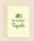 Funny Congratulations Greeting Card Lime Tequila - Front