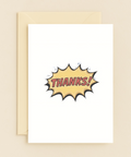 Thank You Card Comic Style Modern Design - Front