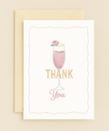 champagne thank you card