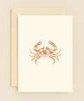 cheerful crab illustration card