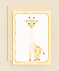 cheerful giraffe illustration card