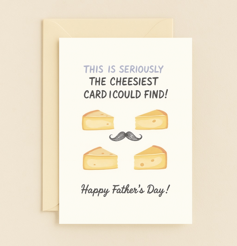cheesiest mustache card