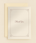 classic simple thank you card