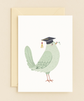 clever bird graduation card