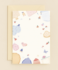 colorful baking and love card