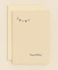 colorful bunting birthday card