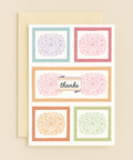 colorful floral thanks card