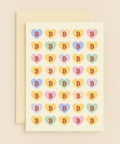 colorful heart bitcoin card