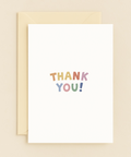 colorful thank you card