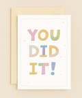 colorful you did it card