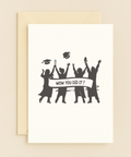 congrats silhouette celebration card
