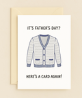 cozy cardigan fathers day card