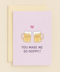 cute beer mugs hoppy card