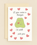 cute boogie pick you card