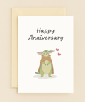 cute creature anniversary card