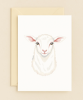 cute lamb illustration card