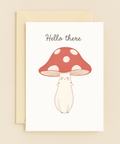 cute mushroom hello card