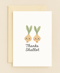 cute thanks shallot card
