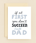 Funny Dad Greeting Card Modern Typography - Front
