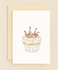dachshund cupcake card