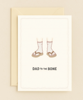 dad to the bone socks and sandals card