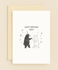 dancing bears birthday card for dad