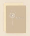 dandelion thank you card