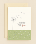 dandelion wish card with you message