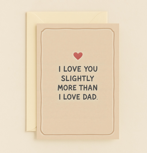 Funny Love Card Heart Design Modern and Sweet - Front