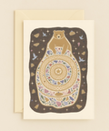 decorative bear mandala card