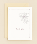 delicate floral appreciation card