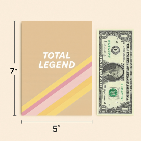 Funny Birthday Greeting Card Bold Retro Design - Size