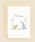 dinosaur family thank you card