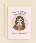 doing amazing wine celebration card