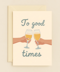 Funny Celebration Greeting Card Cheers Illustration - Front
