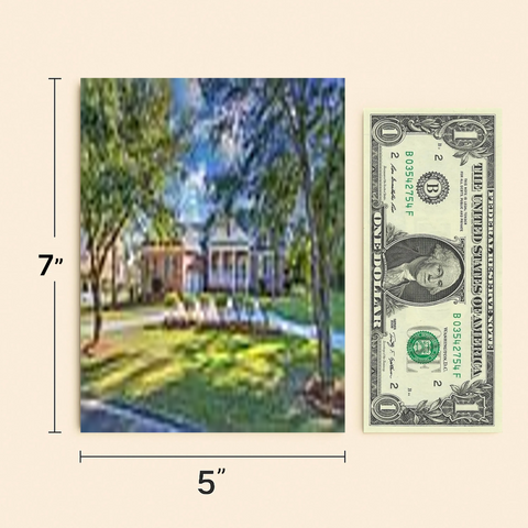 Funny Birthday Card Luxury House Illustration Prime Time Pun - Size