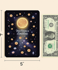 Bitcoin Greeting Card Limitless Future Cosmic Design - Size