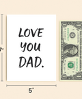 Fathers Day Card Bold Typography Modern - Size