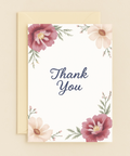 elegant floral appreciation card