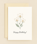 elegant floral birthday card