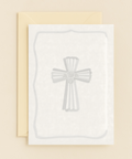 elegant floral cross card