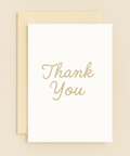 elegant gold thank you card
