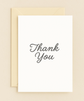 elegant handwritten thank you card