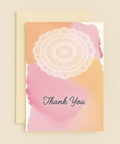 elegant lace thank you card