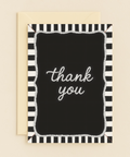 elegant monochrome thank you card