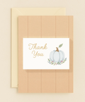 elegant pumpkin thank you card