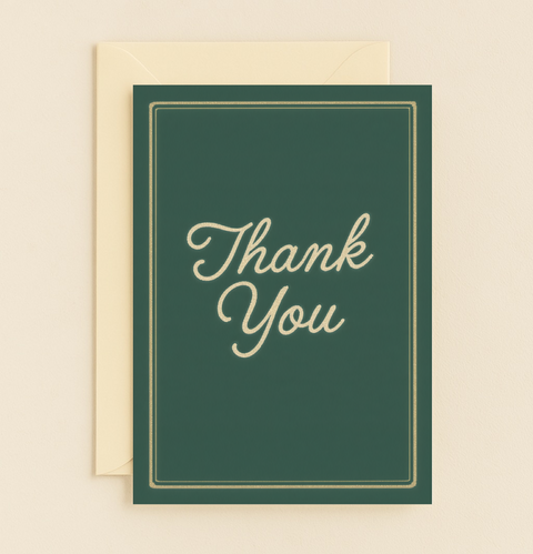 elegant thank you card design