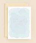 elegant watercolor thank you card