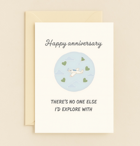 explore with you airplane card